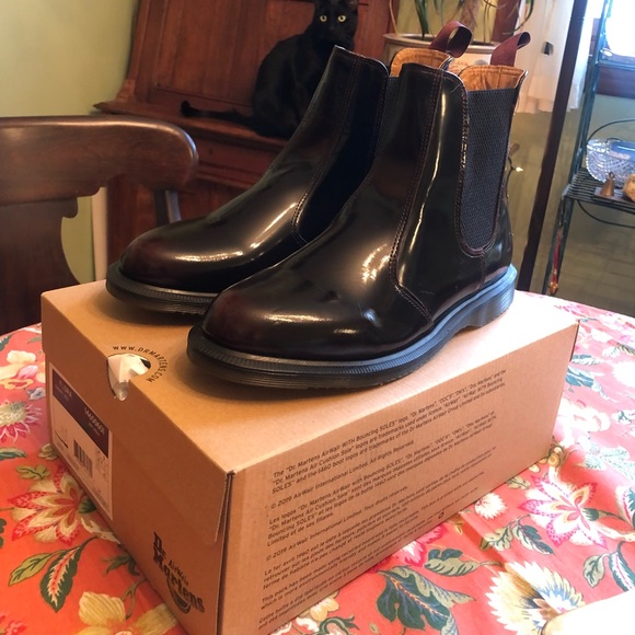 Dr. Martens Shoes | Flora Womens Arcadia Leather Chelsea Boots | Color: Red | Size: 11 | Posholdmommy's Closet